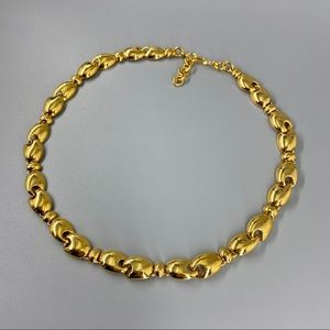 Vintage Monet Modernist Link. Chain Necklace